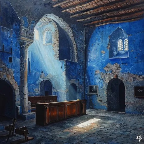 sg6887_Inside_an_ancient_synagogue_in_Safed_with_detailed_blu_2215947c-0ace-4203-a1b0-50382dcc0765_0